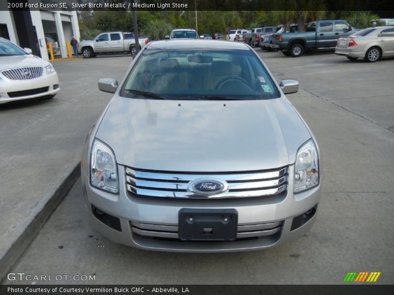 Silver Birch Metallic / Medium Light Stone 2008 Ford Fusion SE