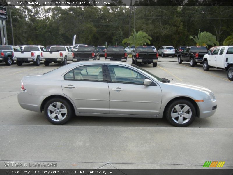 Silver Birch Metallic / Medium Light Stone 2008 Ford Fusion SE