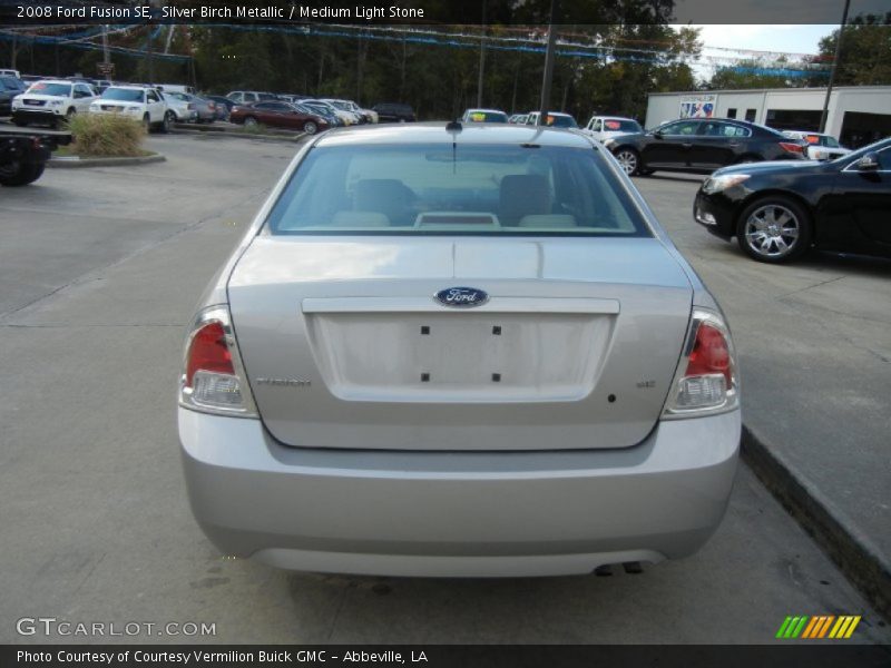 Silver Birch Metallic / Medium Light Stone 2008 Ford Fusion SE