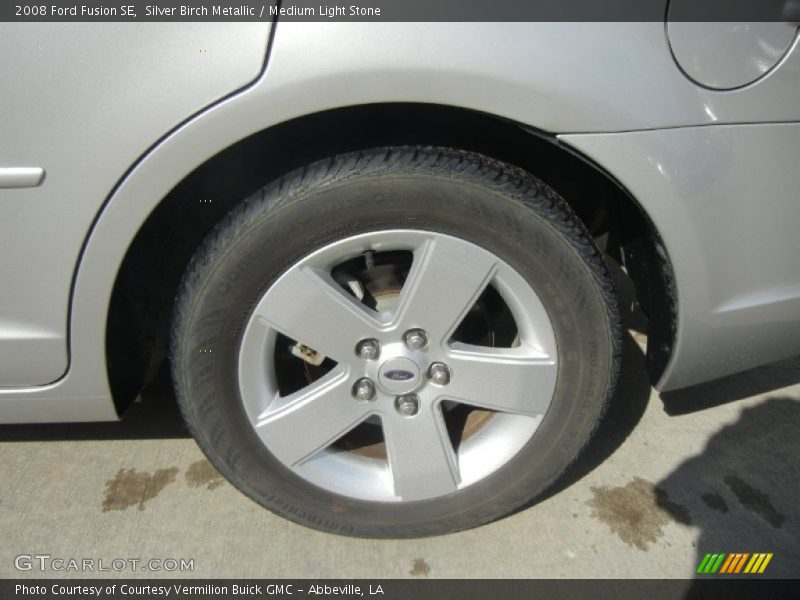 Silver Birch Metallic / Medium Light Stone 2008 Ford Fusion SE