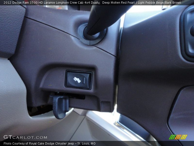 Deep Molten Red Pearl / Light Pebble Beige/Bark Brown 2012 Dodge Ram 3500 HD Laramie Longhorn Crew Cab 4x4 Dually