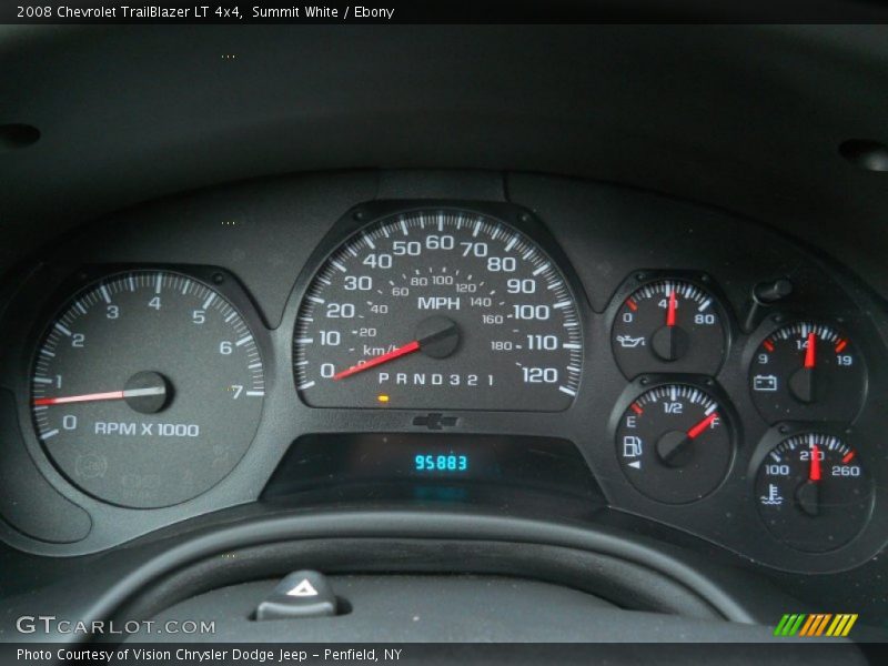 Summit White / Ebony 2008 Chevrolet TrailBlazer LT 4x4