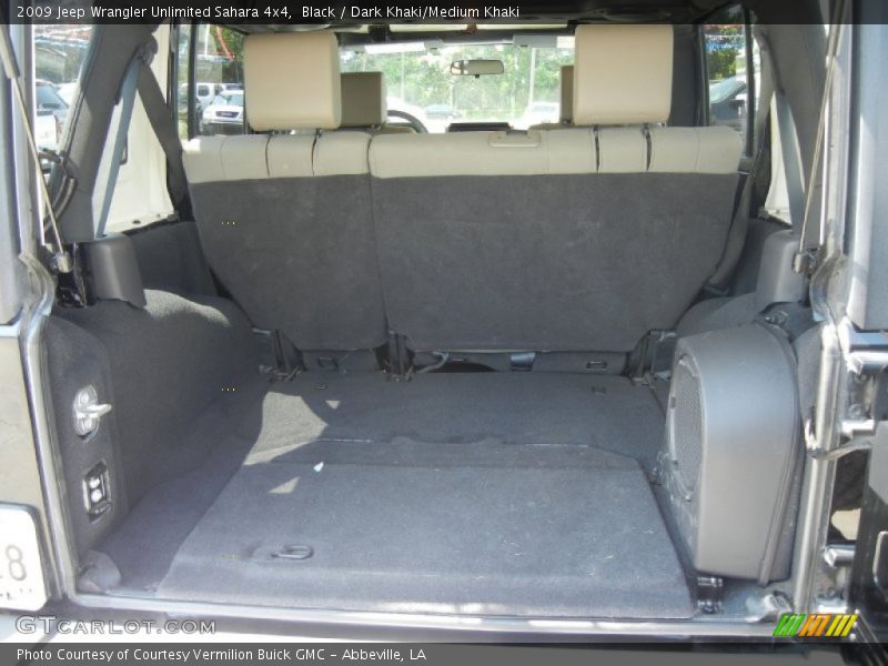 Black / Dark Khaki/Medium Khaki 2009 Jeep Wrangler Unlimited Sahara 4x4