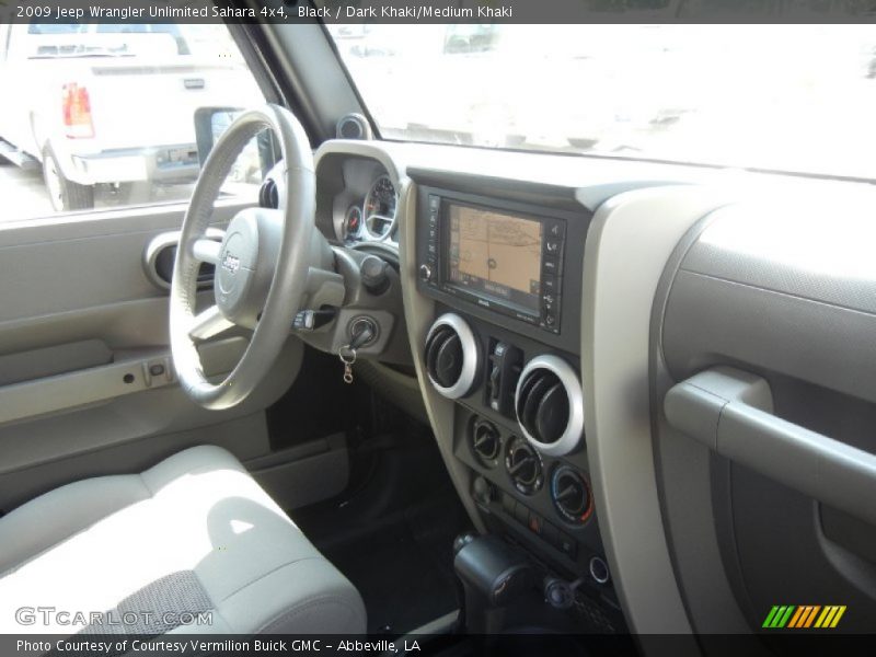 Black / Dark Khaki/Medium Khaki 2009 Jeep Wrangler Unlimited Sahara 4x4