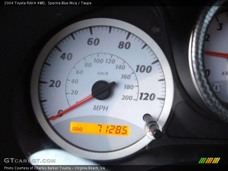 Spectra Blue Mica / Taupe 2004 Toyota RAV4 4WD
