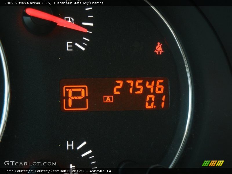 Tuscan Sun Metallic / Charcoal 2009 Nissan Maxima 3.5 S