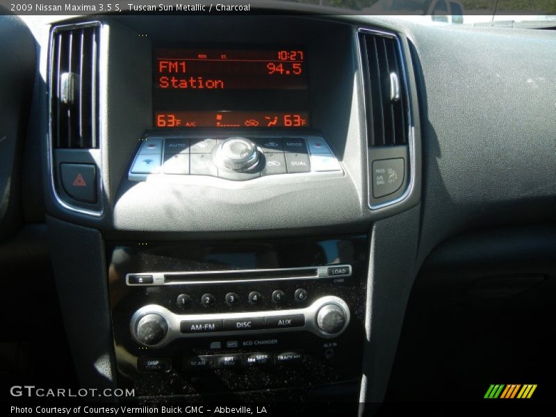 Tuscan Sun Metallic / Charcoal 2009 Nissan Maxima 3.5 S