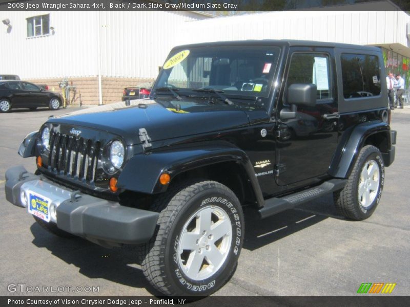 Black / Dark Slate Gray/Medium Slate Gray 2008 Jeep Wrangler Sahara 4x4