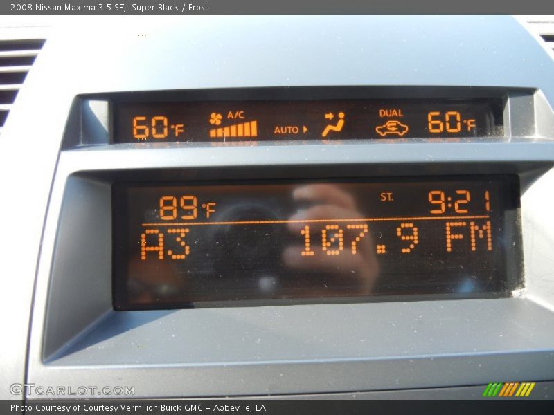Super Black / Frost 2008 Nissan Maxima 3.5 SE