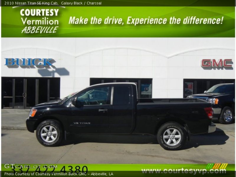 Galaxy Black / Charcoal 2010 Nissan Titan SE King Cab