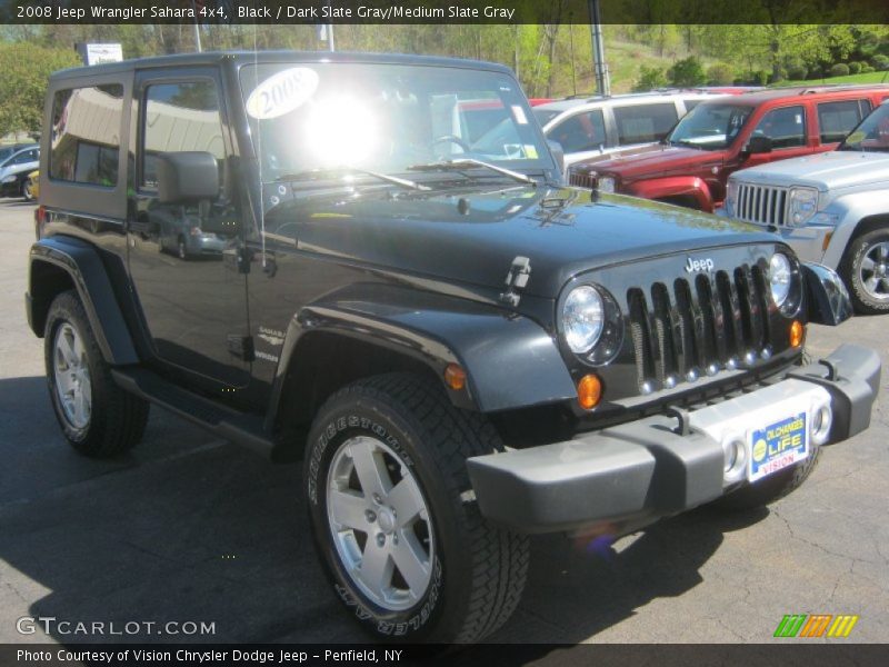 Black / Dark Slate Gray/Medium Slate Gray 2008 Jeep Wrangler Sahara 4x4