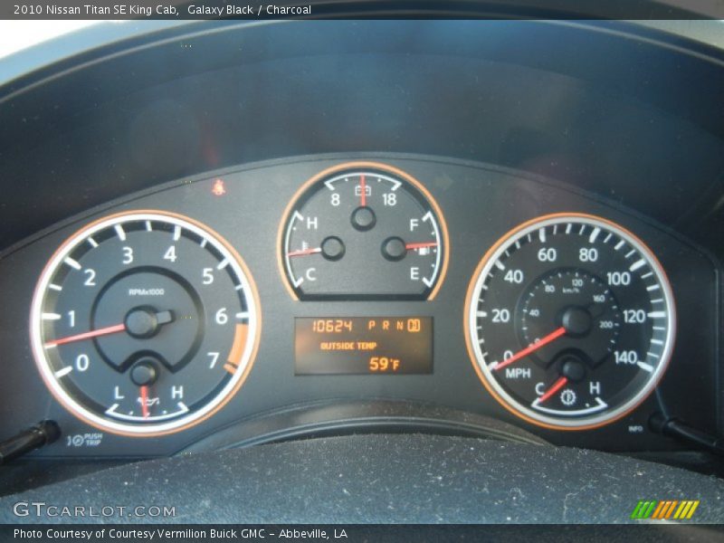 Galaxy Black / Charcoal 2010 Nissan Titan SE King Cab