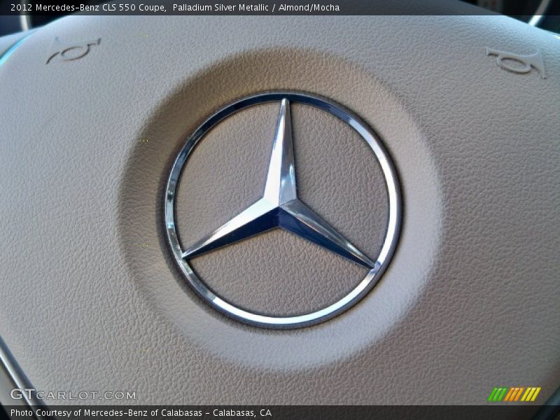 Palladium Silver Metallic / Almond/Mocha 2012 Mercedes-Benz CLS 550 Coupe