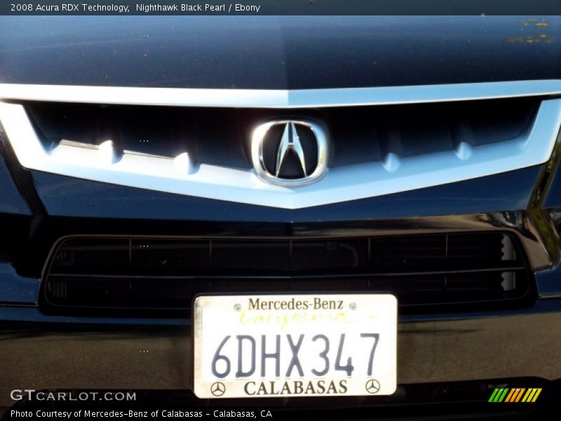 Nighthawk Black Pearl / Ebony 2008 Acura RDX Technology