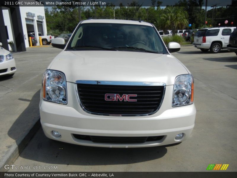 White Diamond Tintcoat / Light Tan 2011 GMC Yukon SLT
