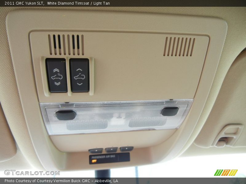 White Diamond Tintcoat / Light Tan 2011 GMC Yukon SLT