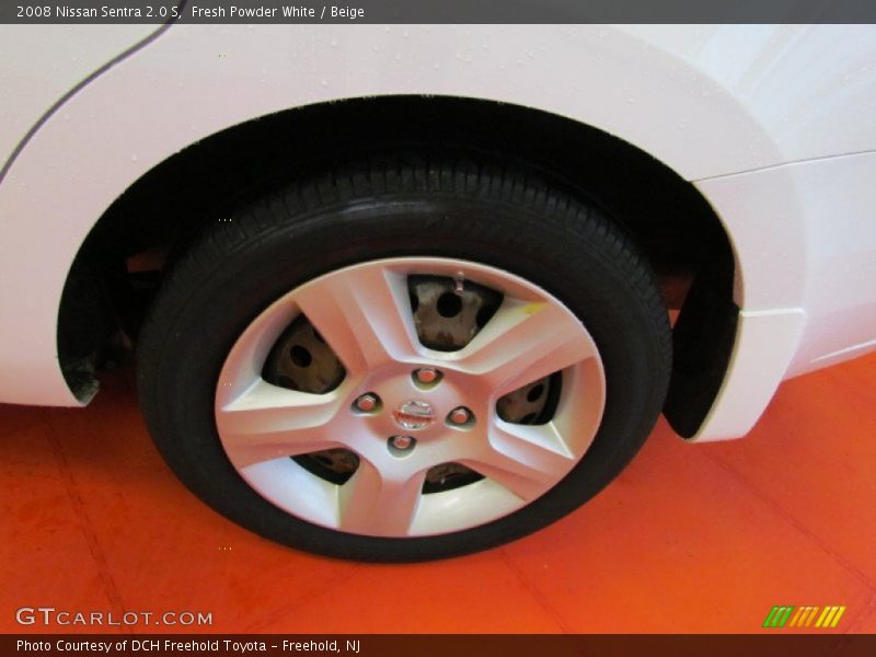Fresh Powder White / Beige 2008 Nissan Sentra 2.0 S