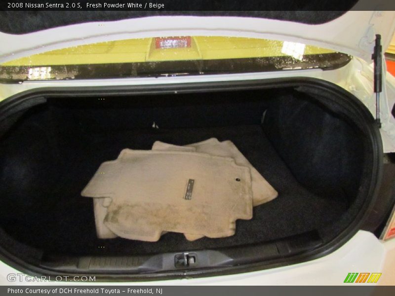 Fresh Powder White / Beige 2008 Nissan Sentra 2.0 S