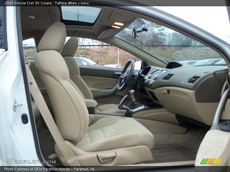Taffeta White / Ivory 2007 Honda Civic EX Coupe
