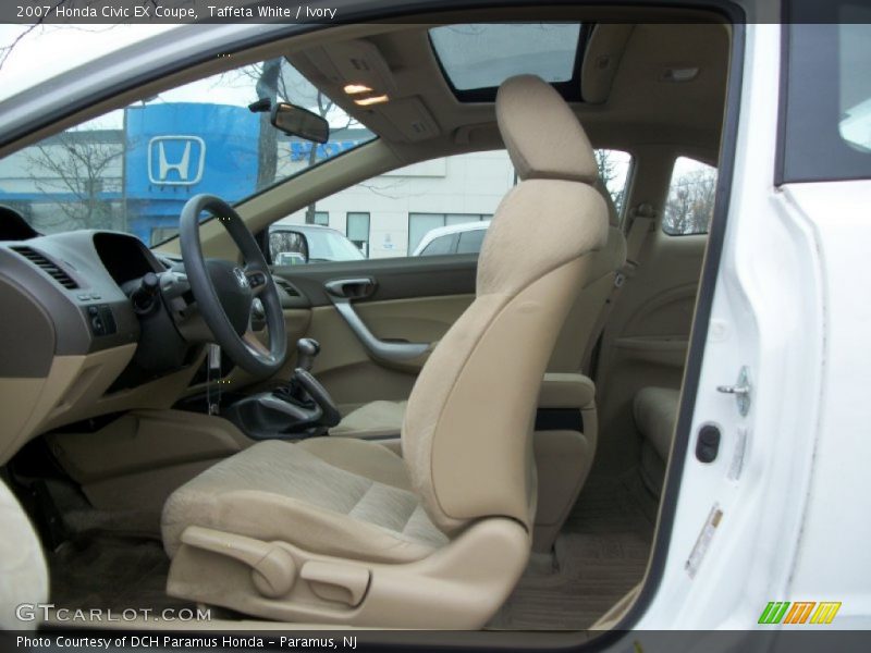 Taffeta White / Ivory 2007 Honda Civic EX Coupe