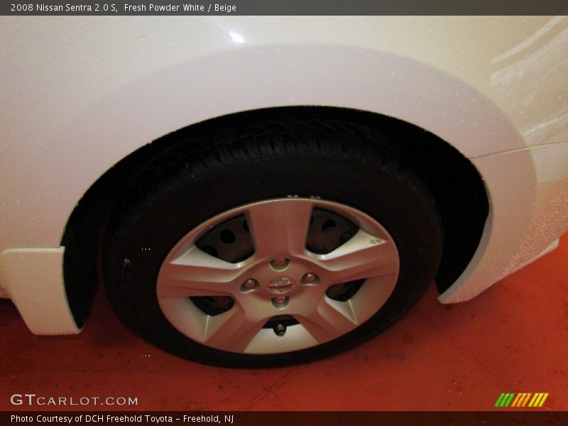 Fresh Powder White / Beige 2008 Nissan Sentra 2.0 S
