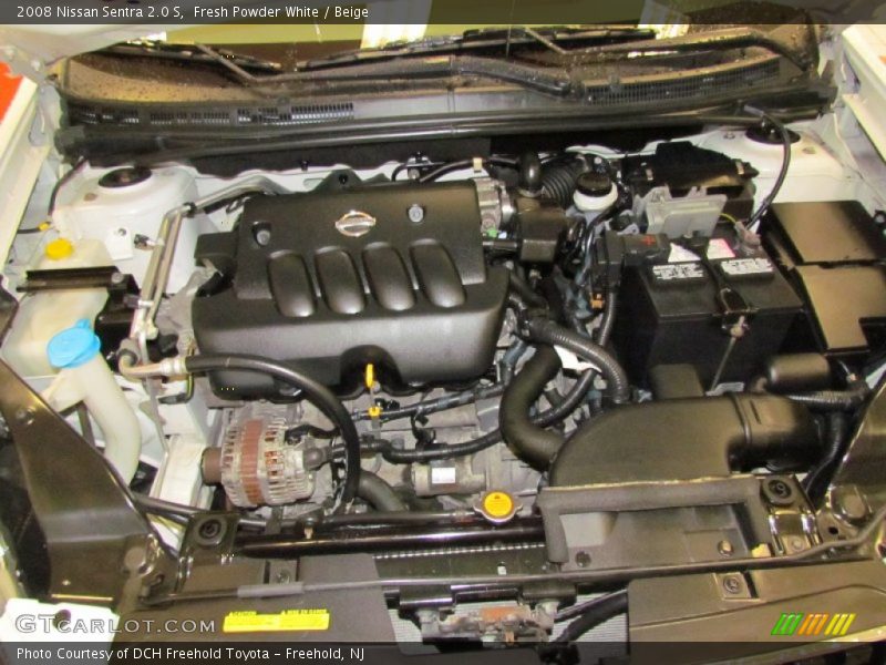 Fresh Powder White / Beige 2008 Nissan Sentra 2.0 S