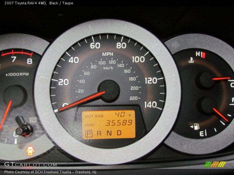 Black / Taupe 2007 Toyota RAV4 4WD