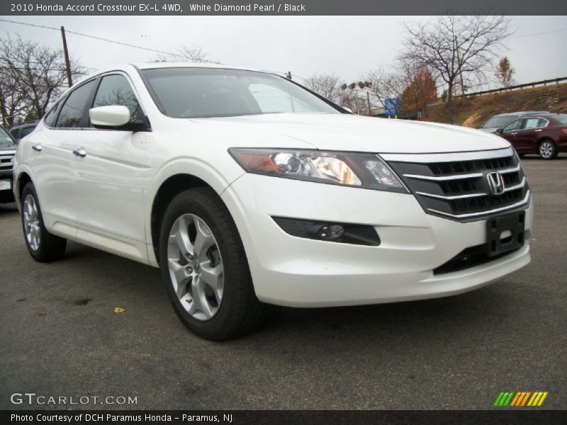 White Diamond Pearl / Black 2010 Honda Accord Crosstour EX-L 4WD