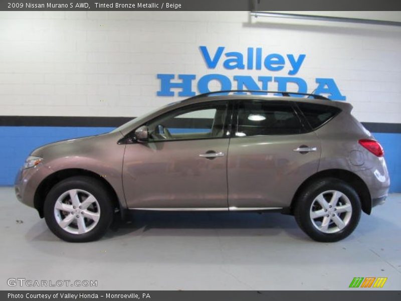Tinted Bronze Metallic / Beige 2009 Nissan Murano S AWD