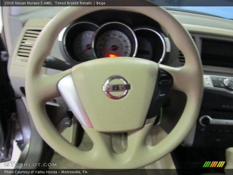 Tinted Bronze Metallic / Beige 2009 Nissan Murano S AWD