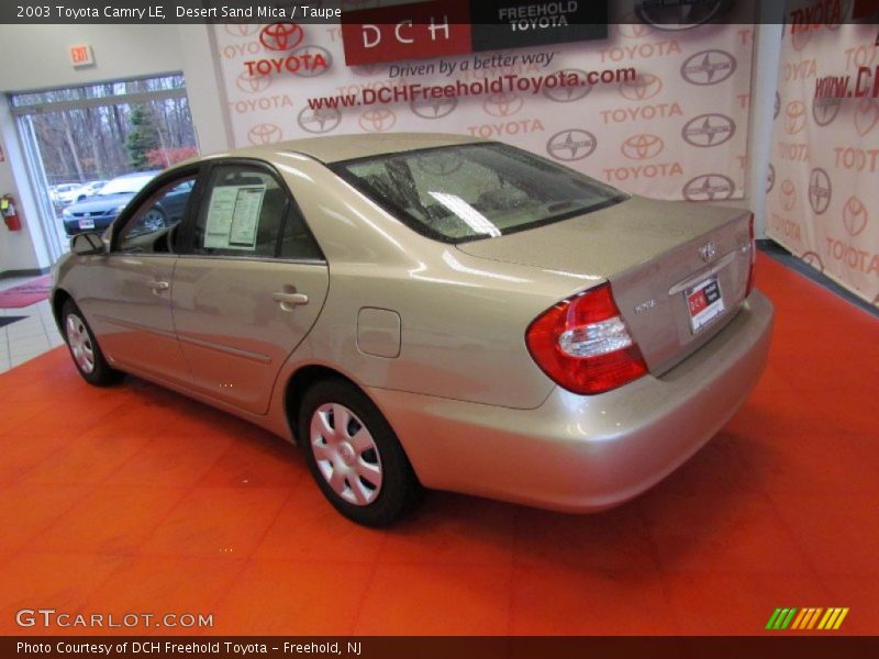 Desert Sand Mica / Taupe 2003 Toyota Camry LE
