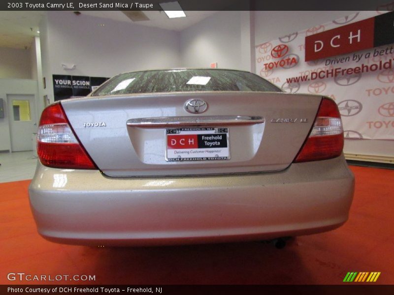 Desert Sand Mica / Taupe 2003 Toyota Camry LE