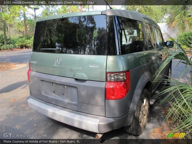 Galapagos Green Metallic / Gray 2003 Honda Element EX AWD