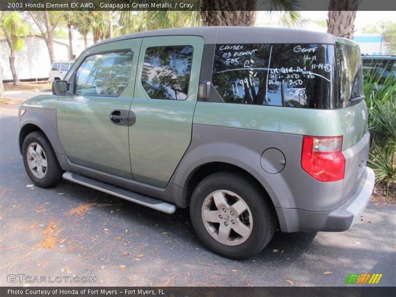 Galapagos Green Metallic / Gray 2003 Honda Element EX AWD