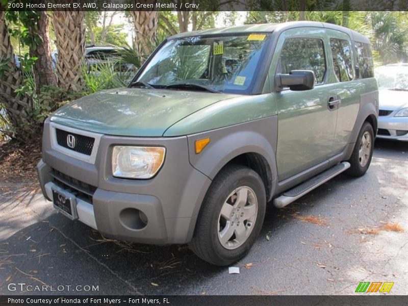 Galapagos Green Metallic / Gray 2003 Honda Element EX AWD