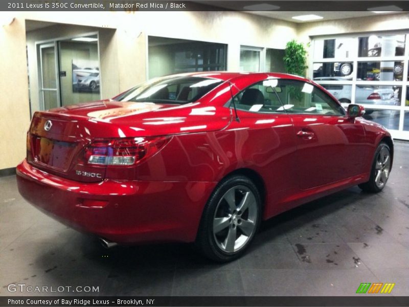 Matador Red Mica / Black 2011 Lexus IS 350C Convertible