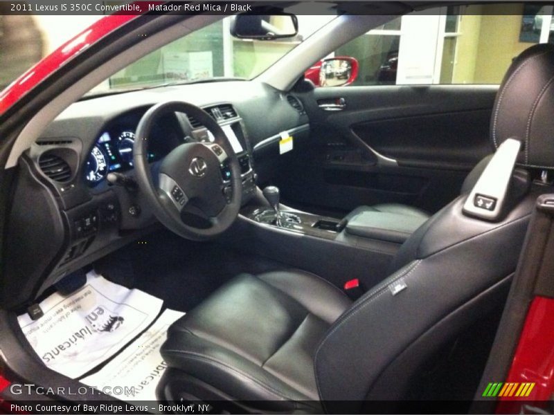 Matador Red Mica / Black 2011 Lexus IS 350C Convertible