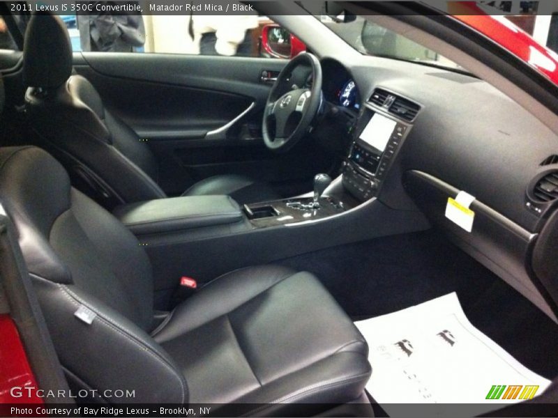 Matador Red Mica / Black 2011 Lexus IS 350C Convertible