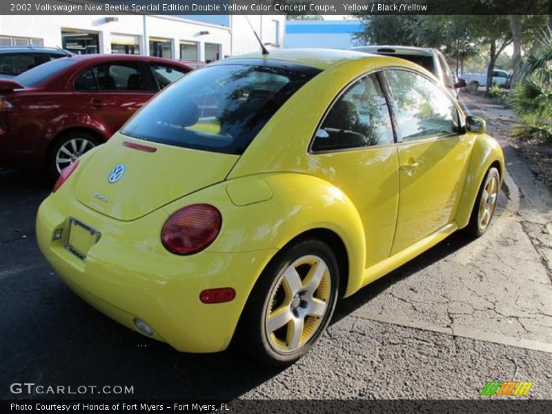 Yellow / Black/Yellow 2002 Volkswagen New Beetle Special Edition Double Yellow Color Concept Coupe