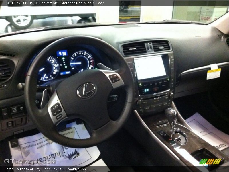 Matador Red Mica / Black 2011 Lexus IS 350C Convertible