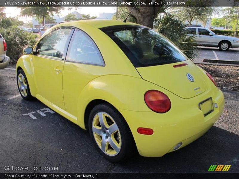 Yellow / Black/Yellow 2002 Volkswagen New Beetle Special Edition Double Yellow Color Concept Coupe