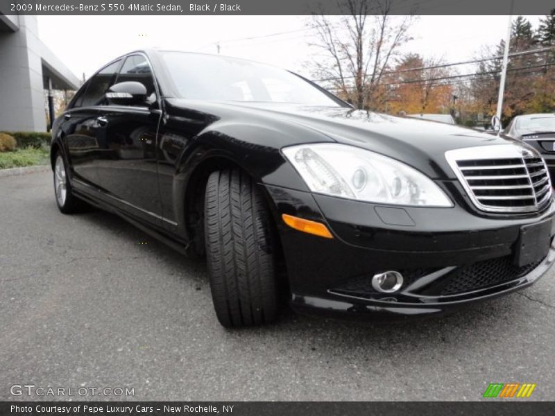 Black / Black 2009 Mercedes-Benz S 550 4Matic Sedan