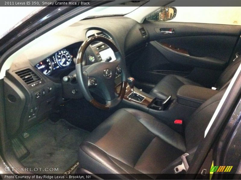 Smoky Granite Mica / Black 2011 Lexus ES 350