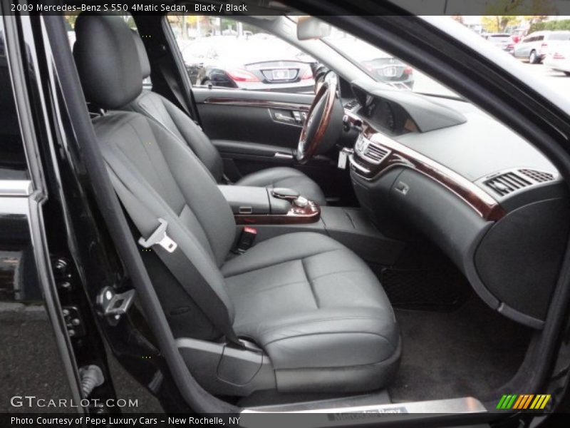 Black / Black 2009 Mercedes-Benz S 550 4Matic Sedan