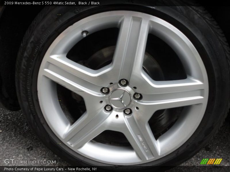 Black / Black 2009 Mercedes-Benz S 550 4Matic Sedan