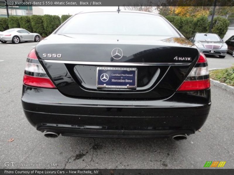 Black / Black 2009 Mercedes-Benz S 550 4Matic Sedan