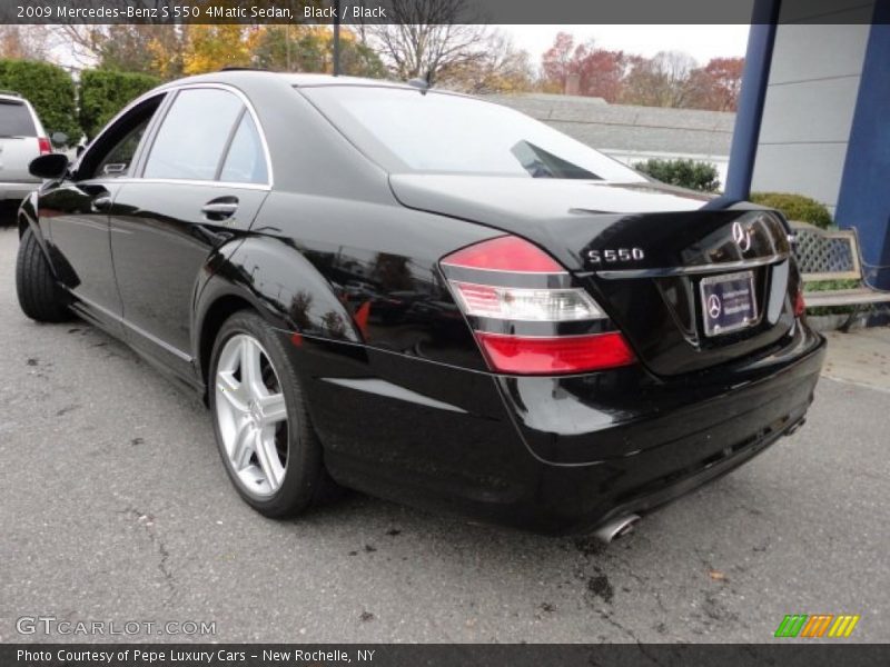Black / Black 2009 Mercedes-Benz S 550 4Matic Sedan
