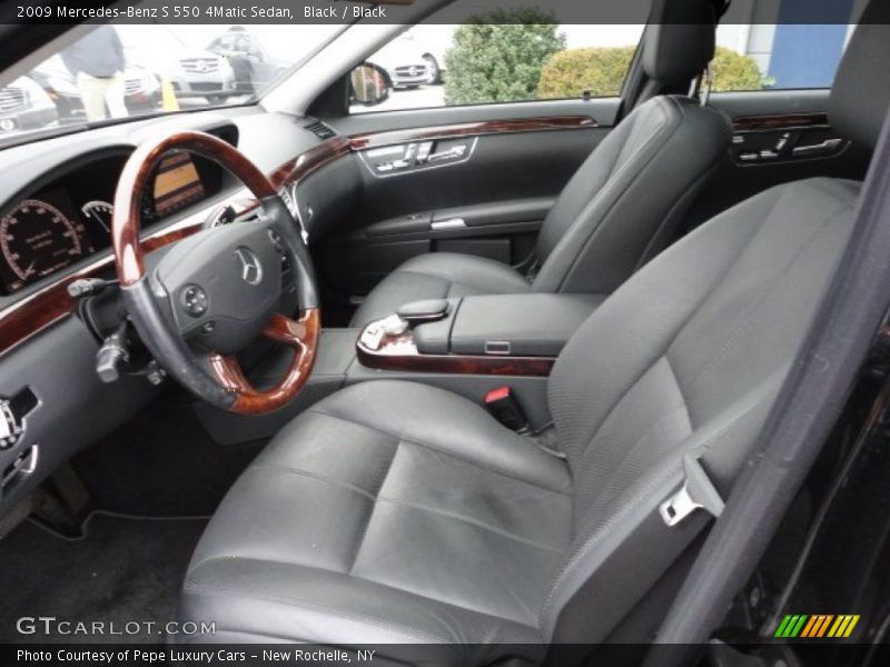 Black / Black 2009 Mercedes-Benz S 550 4Matic Sedan
