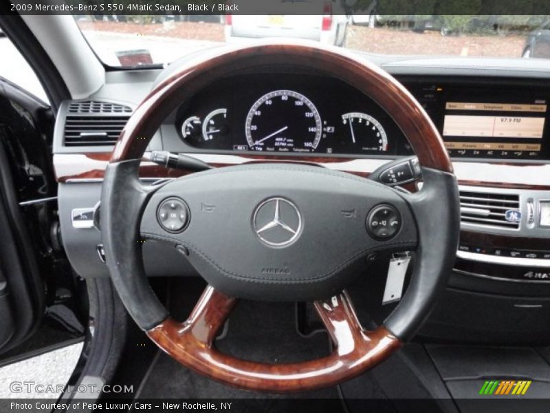 Black / Black 2009 Mercedes-Benz S 550 4Matic Sedan