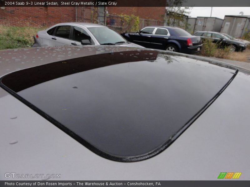 Steel Gray Metallic / Slate Gray 2004 Saab 9-3 Linear Sedan